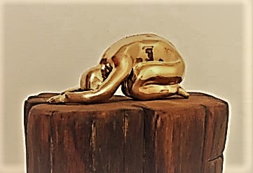Bronzeskulptur Yogi